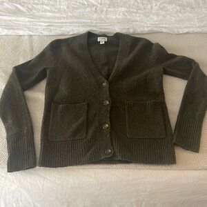 Jcrew green cardigan